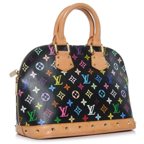 lv alma multicolor black|alma pm canvas handbags.